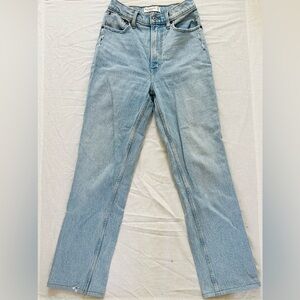 Abercrombie & Fitch Curve Love 90’s Straight Leg Jeans 25L
